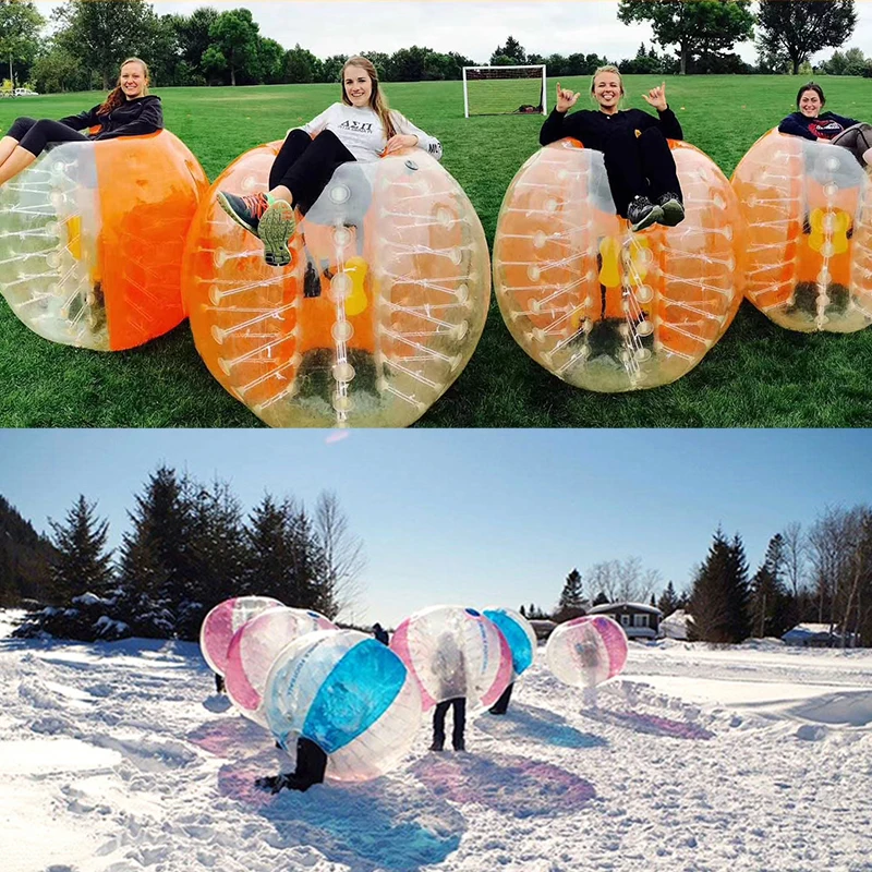Bubble Soccer Ball Set with Valves  Dome Bubbles for Rent, Play, and Repair Kit Included