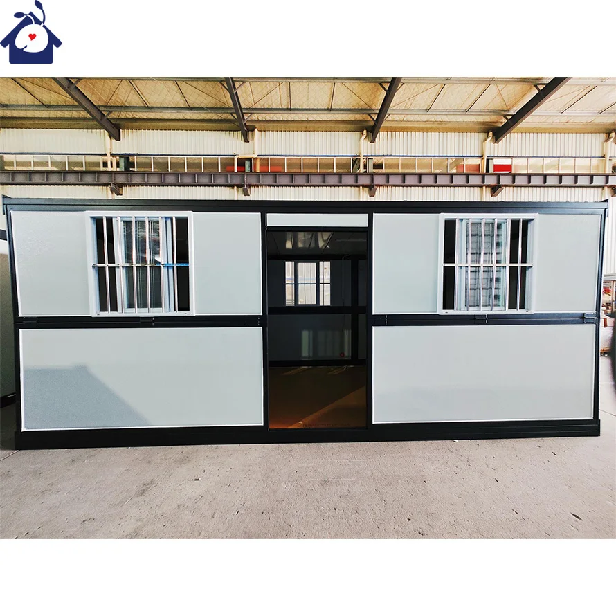 Quick Installation Portable Foldable House Modular 20ft 40ft Mobile Folding Container House Prefab Temporary Dormitory