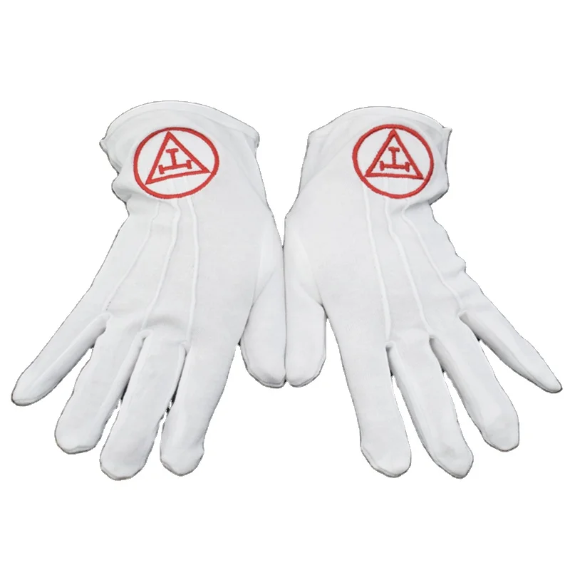 Высокое качество оптом масонские х/б перчатки | Масонские регалии хлопчатобумажные