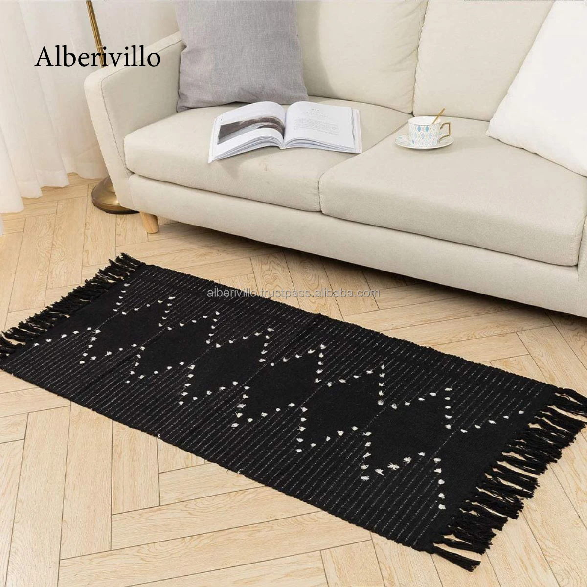 Дизайнерский ковер ручной работы для украшения вечеринки марокканский винтажный богемный тканый вышитый