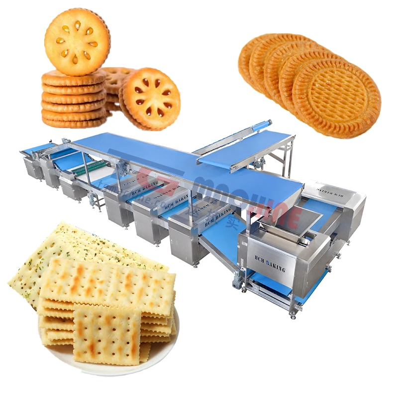 High efficiency automatic large capacity hard/soft biscuit making line
