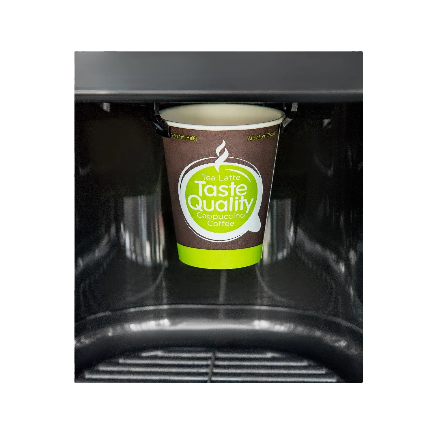 Disposable Single Wall Vending Paper Cup Total Black 150 ml 6 Oz Coffee Paper Cup Custom Printed Paper Cups