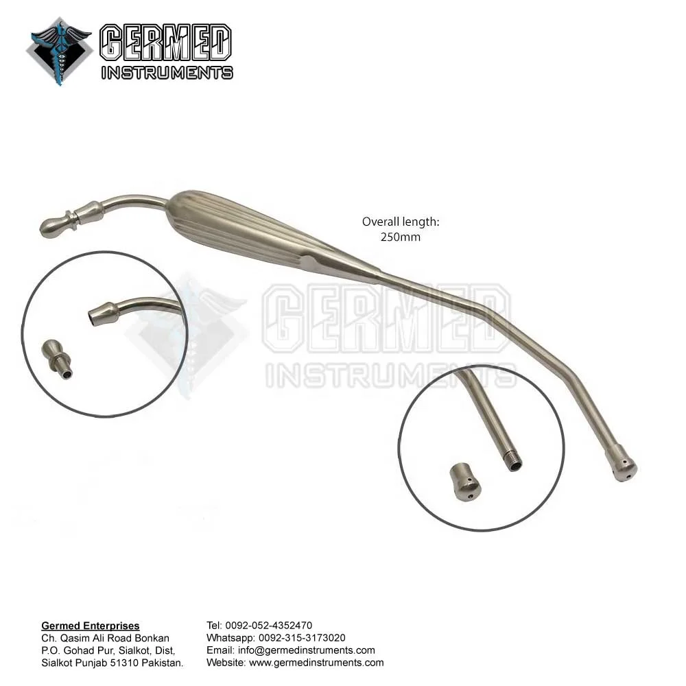 Sialkot Pakistan Made Manufacturer Supplier Top Seller Andrews-Pynchon Suction Tube Surgical Instruments By GERMED ENTERPRISES