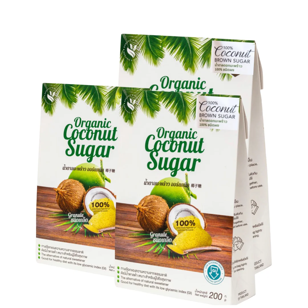 Vegan Gluten Free Non GMO AD Organic Coconut Blossom Sugar Most Popular Product of Thailand Wholesale Best Price 25 Kg