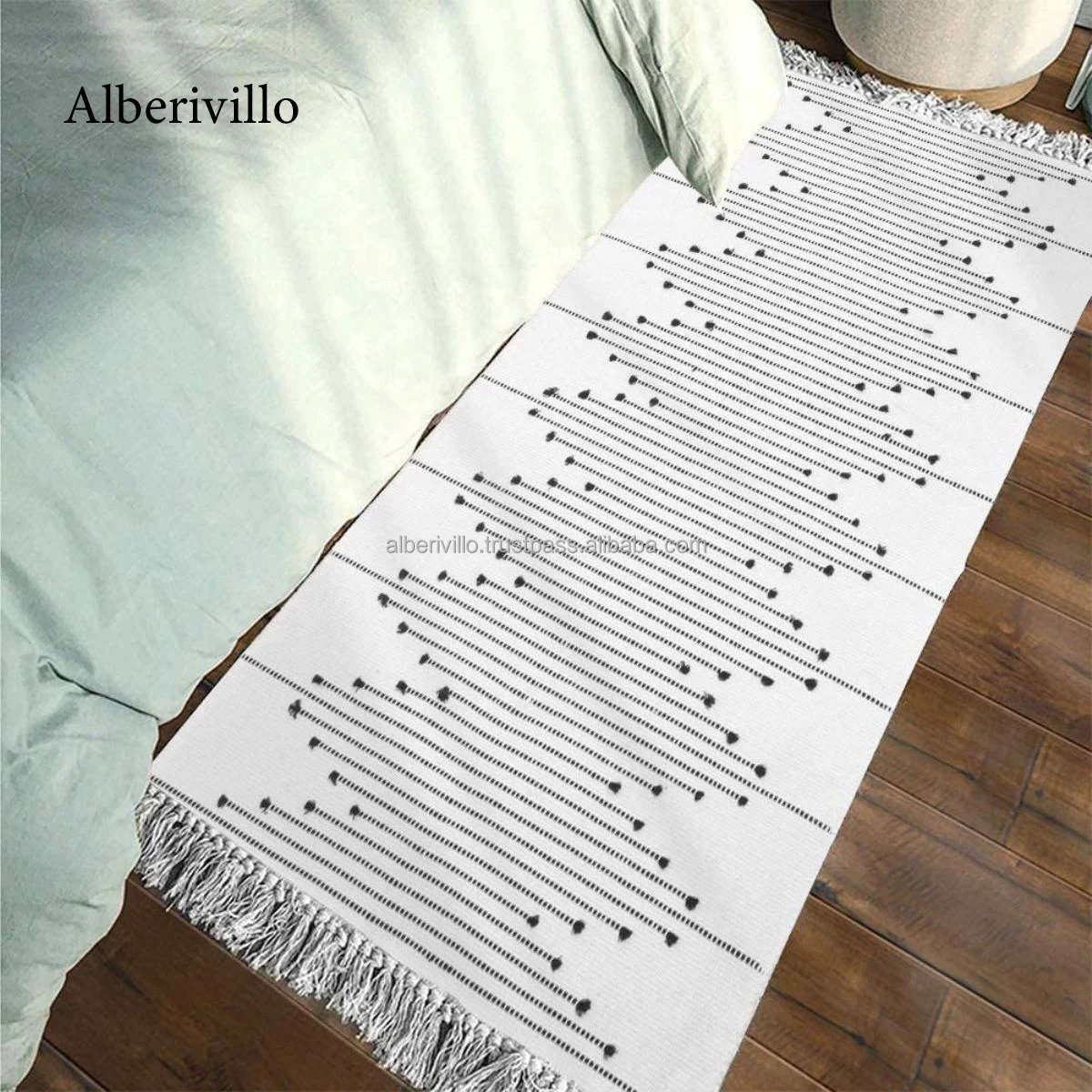 Дизайнерский ковер ручной работы для украшения вечеринки марокканский винтажный богемный тканый вышитый