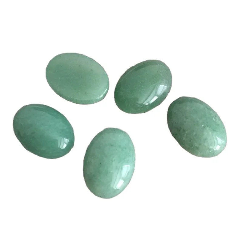 10x12mm Natural Green Aventurine Gemstone Oval Cabochon Gemstone Wholesale Price Natural AAA Top Quality Stone Aventurine Stone