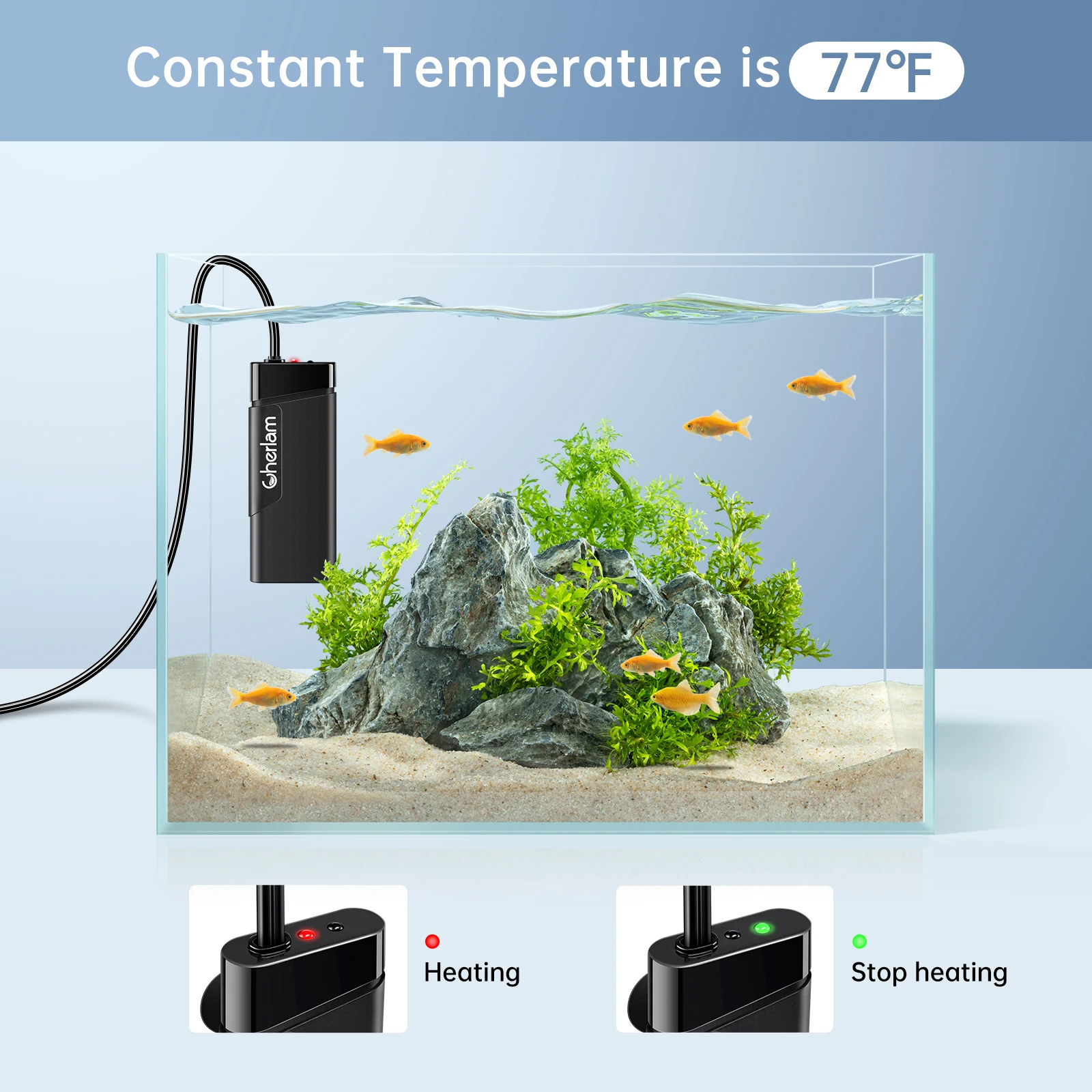 Yee Fish Tank Heating Rod Small Mini Fish Tank Turtle Breeding Heater Factory Wholesale Constant Fish Tank Heating Rod Us