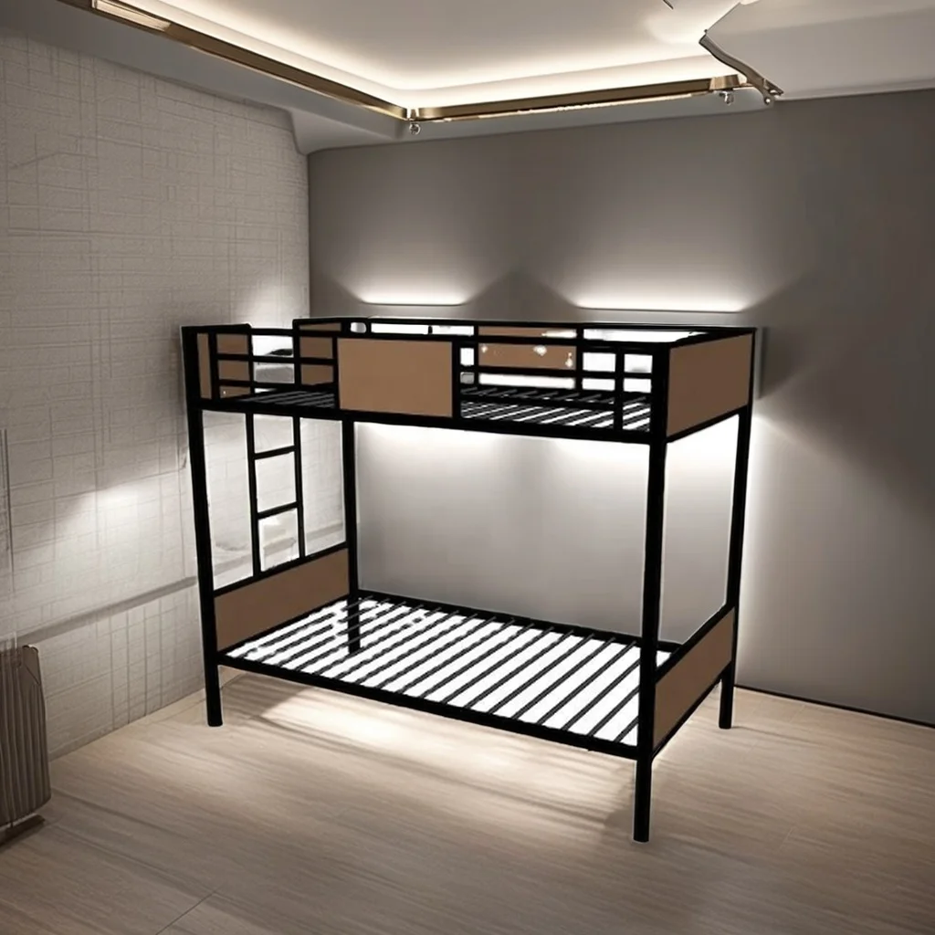 High Quality Modern Metal Bunk Bed Adults Students Hotels Schools Hospitals Villas-Reclining Bedrooms Apartments Farmhouses