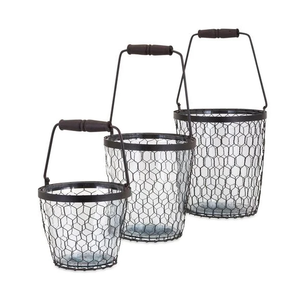 Table Decorative Fruit Serving Basket Customized Home Mesh Wire Decorative Metal Iron Wire Two Tier Fruit Storage Basket Dining