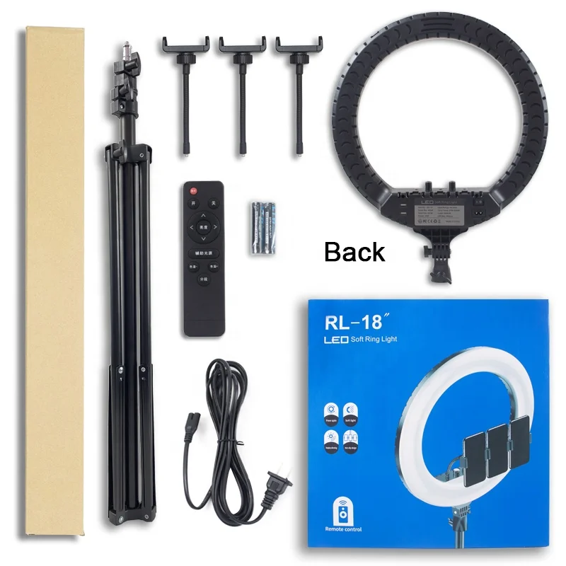 Junnx 14 18 21 inch Custom Ring light led photographic lighting led selfie flash lamp for Live streaming shooting photos
