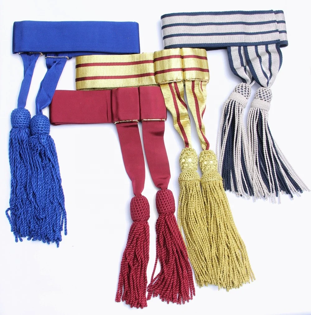 High Quality Sword Belts with Slings OEM Sambrown Belt with Brass Fitting and Accoutrements Leather Waist Belt Makers Factory