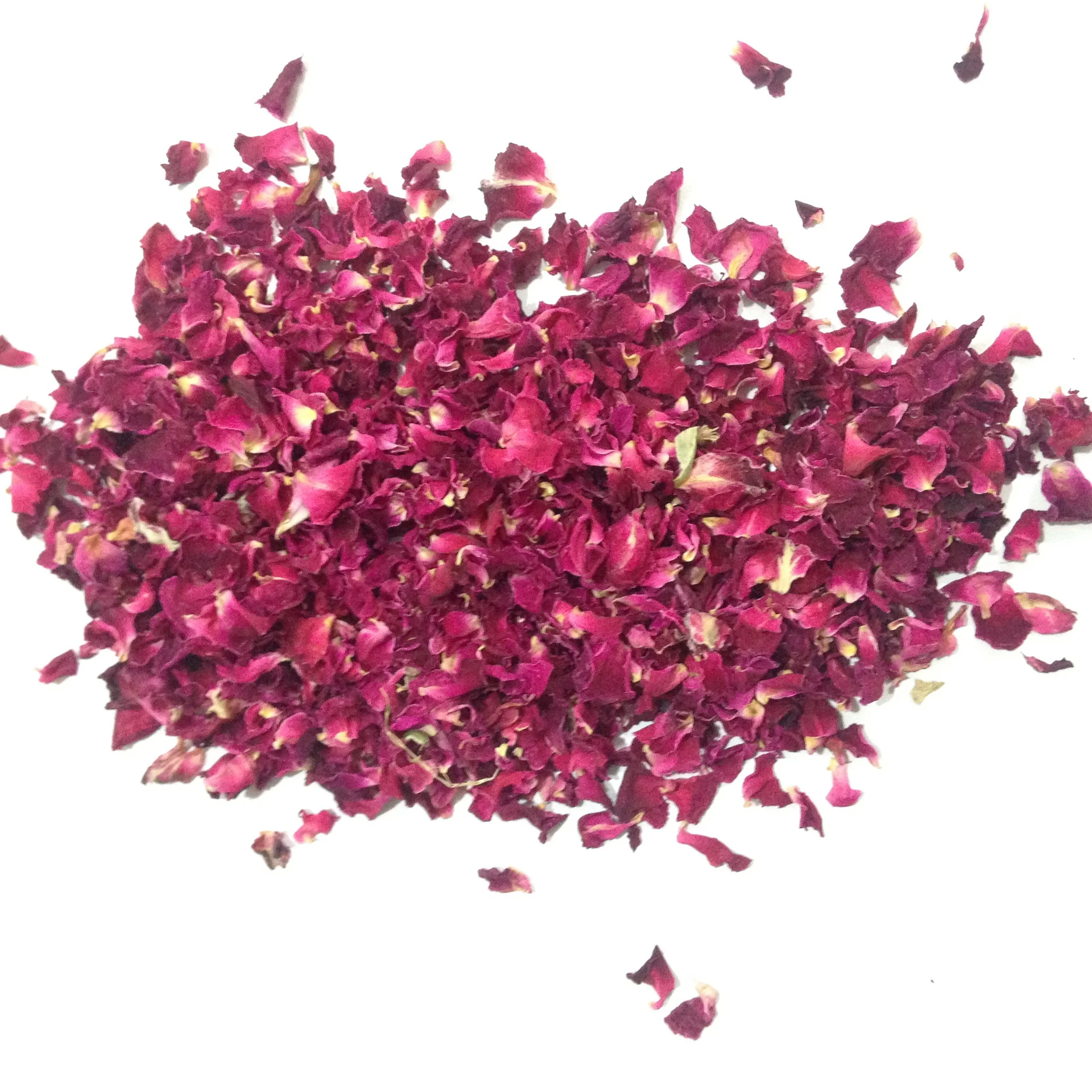 Dried Red Rose Petals - Natural - Non-GMO - Rosa Centifolia - Chemical Free - Grown in India