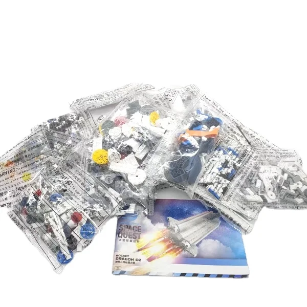 Plastic Space Quest Rocket DRAGON 01 3D Puzzle 1391pcs Toy