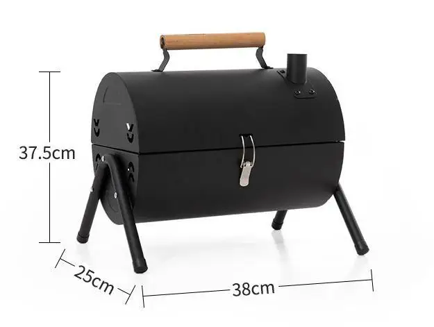 Portable Outdoor BBQ Charcoal Stove Double-sided Camping Stainless Steel Grill charcoal grills