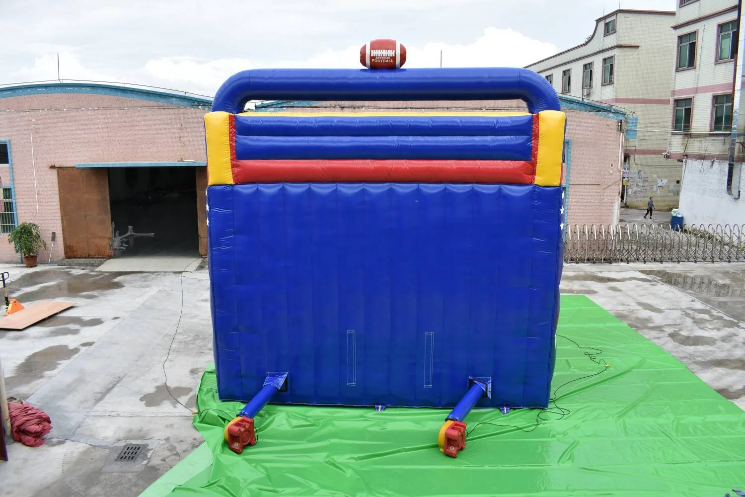 Big commercial and party rental champion  inflatable dry slide for kids and adults