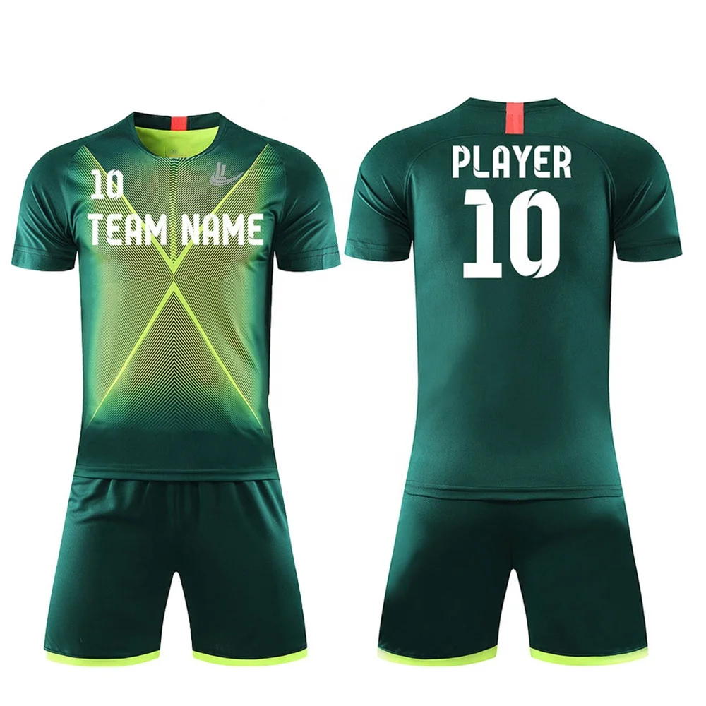 Sublimation Football Jerseys Soccer Jersey Kids Quick Dry Football Jersey Soccer Uniform customized