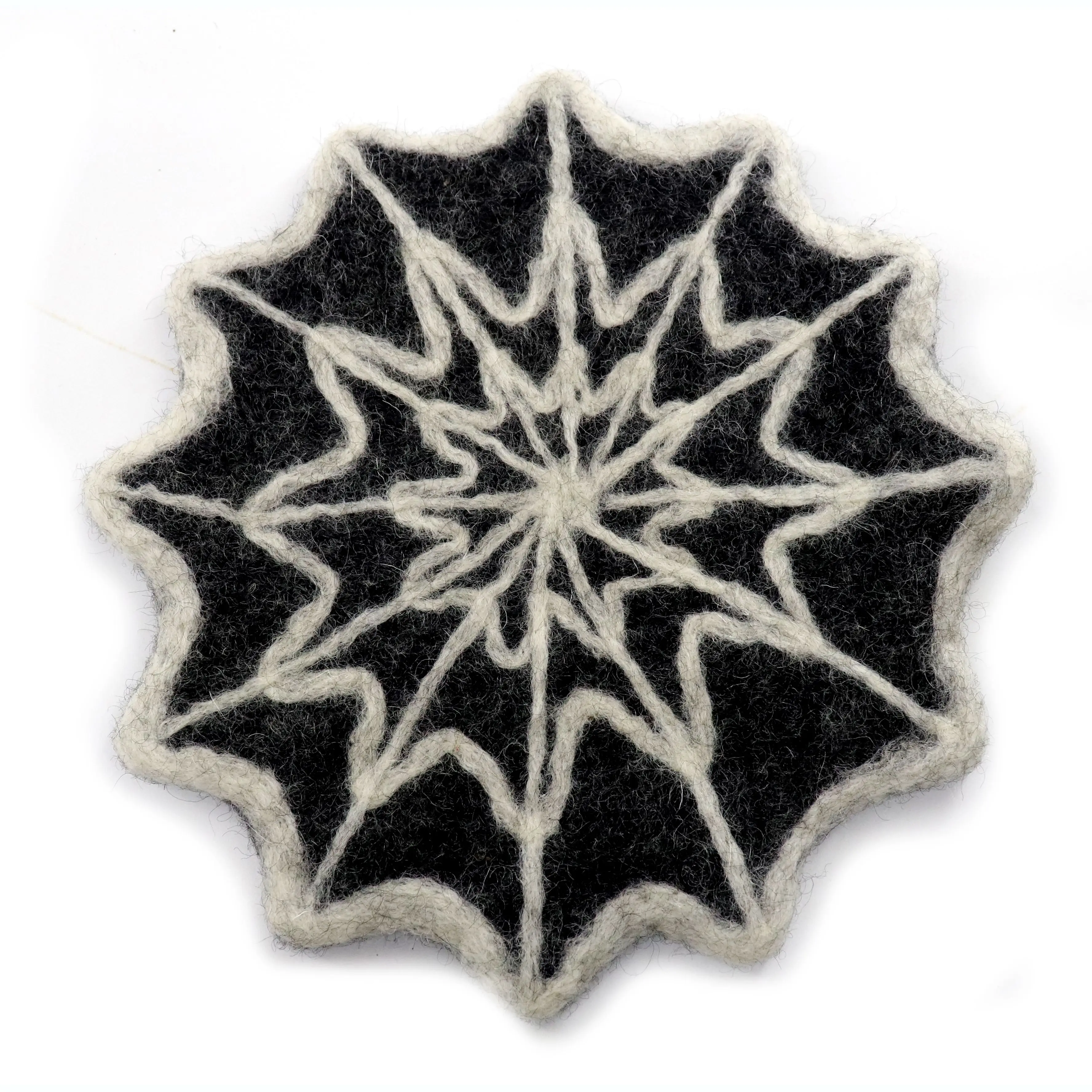 Newest high quality handmade eco-friendly heat resistant felt wool cup pot pan hot 10 cm Halloween Coaster set