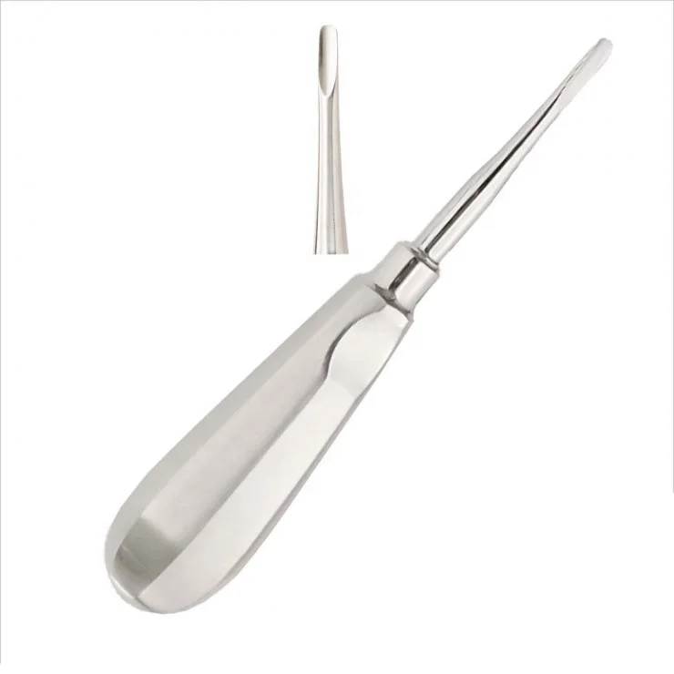 (straight) 4.5mm Dental Root Elevators-tooth Extraction Elevator Silver Durable PK Manual Customized Size Customer Request 50pcs
