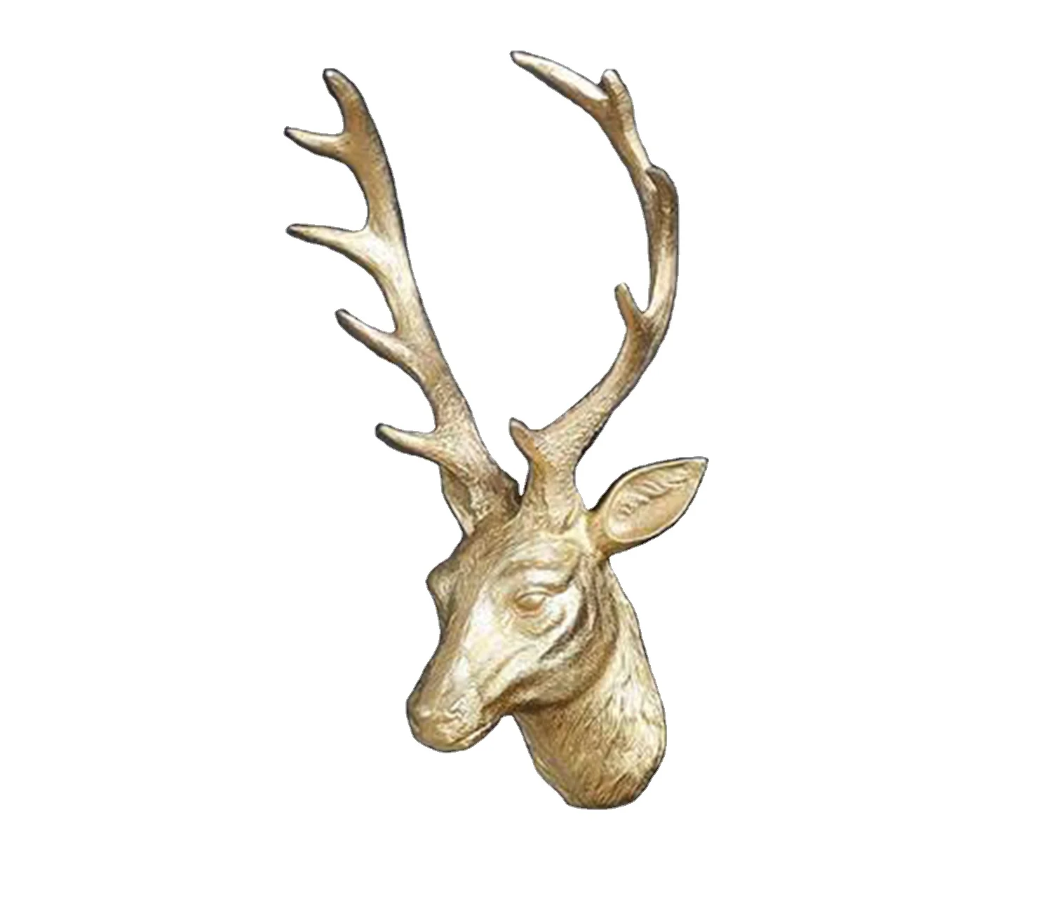 INDIA Brass Deer wall hanging Christmas Gift Solid Brass Deer Brass Deer Figurine for home decoration weeding & business gifting