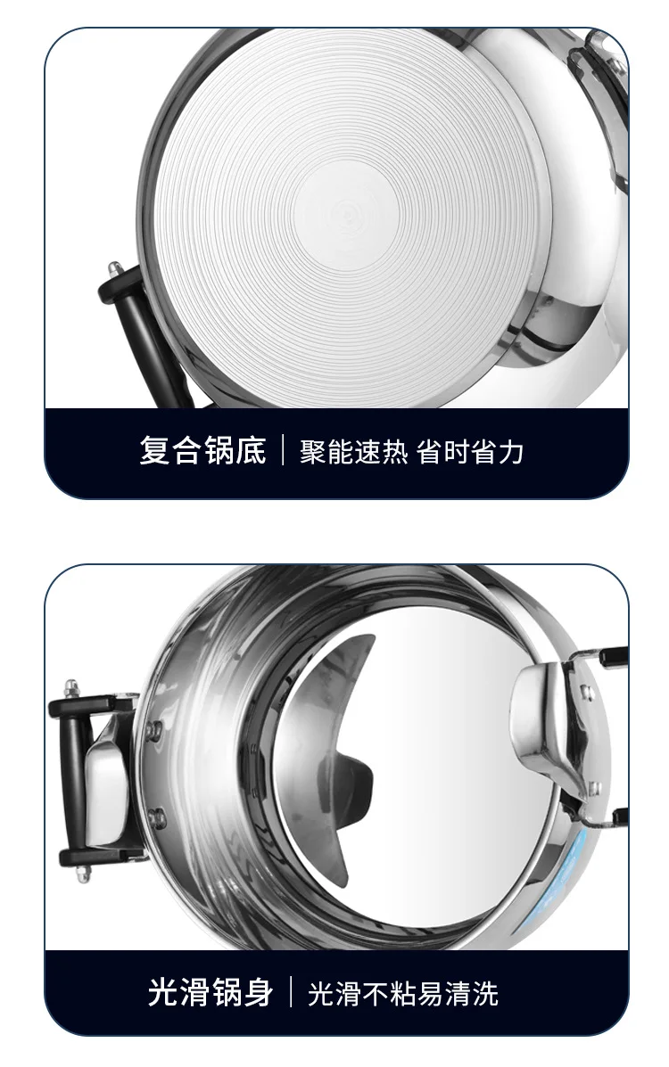pressure cooker stainless steel large canning pot with lid for home commercial use  any stove top pressure canner