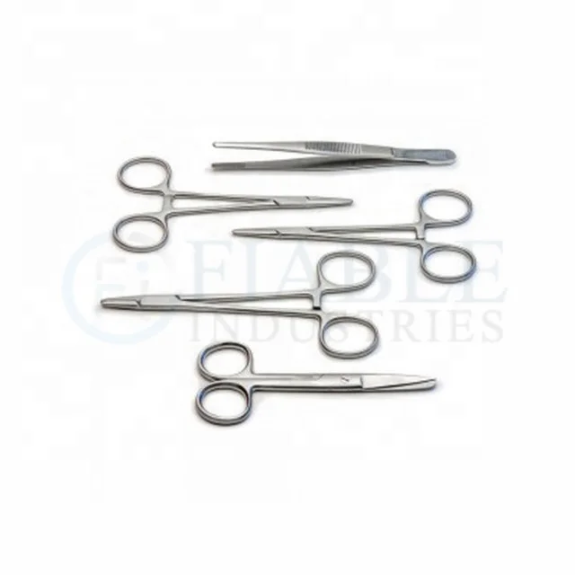 Laceration Kit/  Surgical Kit /5-Piece Tool Kit / Small Instruments set