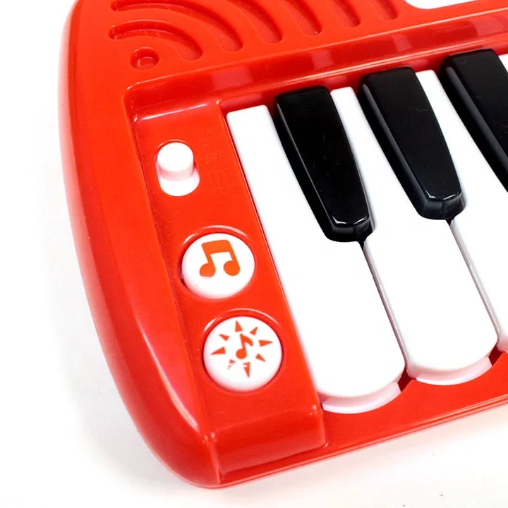 24 Key Kids Pretend Play Musician Other Baby Toys Mini Electronic Piano Keyboard Unisex ABS Mini Guitar Plastic Toy 2 to 4 Years