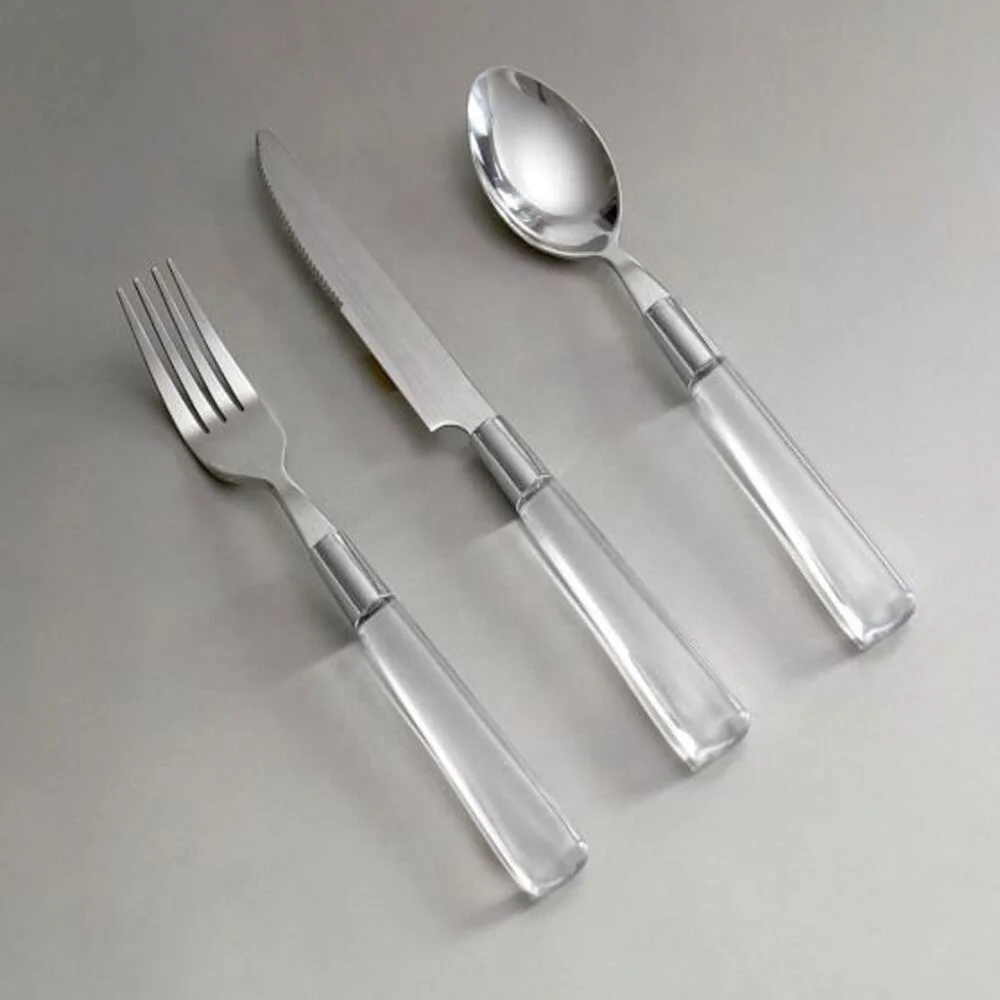Hot selling Mirrored Steel Antique cutlery flatware set Portability wedding spoons and Metal Forks Vintage Cutlery flatware set