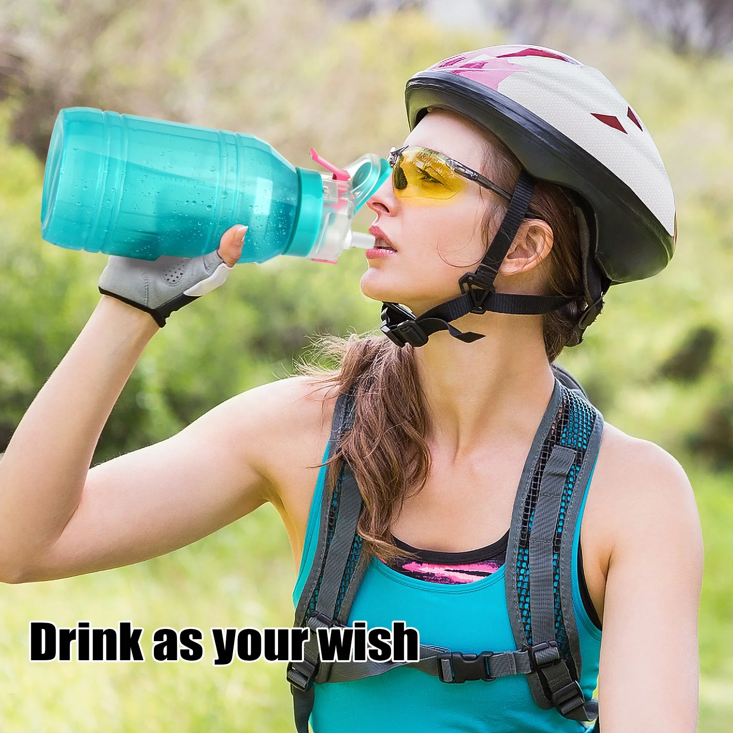 1500ml Sports Water Bottle PP Plastic Gym Bpa Free Motivational Water Bottle