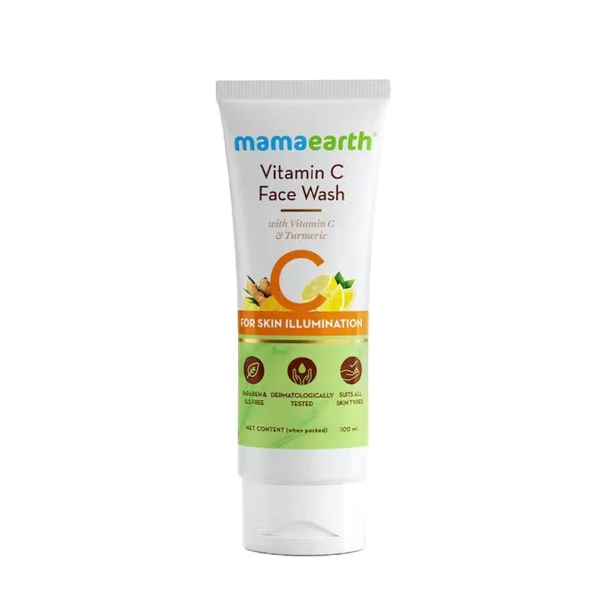 MAMA EARTH Vitamin C Face Wash With Vitamin C and Turmeric For Skin Illumination - 100ml At Affordable Price
