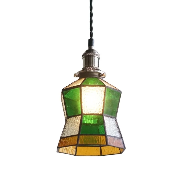 Stained Glass Pear Shaped Chandelier