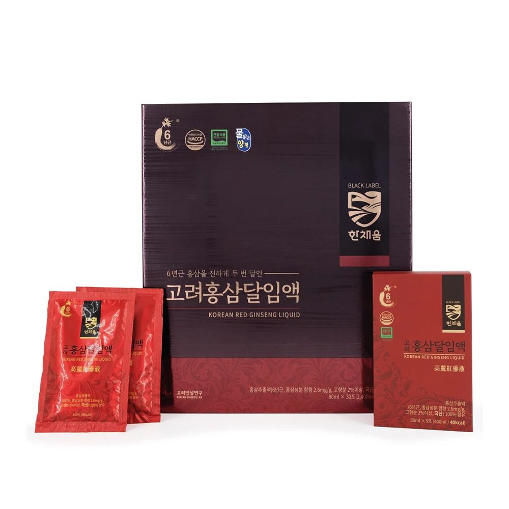 Korean Red Ginseng Liquid_100% pure extract_Top quality hot sale Health Foods_Good for VIP gift