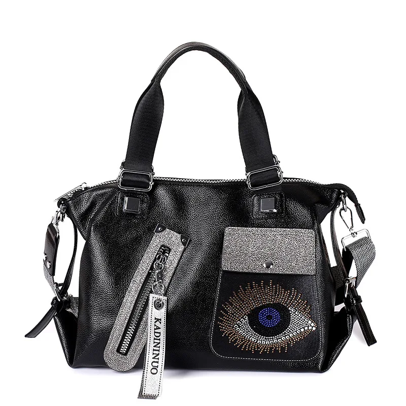 Fashion Shoulder Straps Crossbody Bag Grand Sac A Main Women Blue Evil Eye Hand Bags