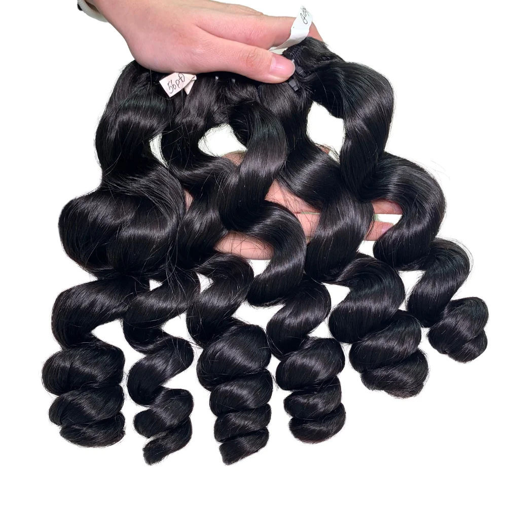 High Quality Cheap Price Raw Loose Wavy Natural Color 100% Raw Natural Vietnamese Human Hair Curly Wholesale Price High Quality