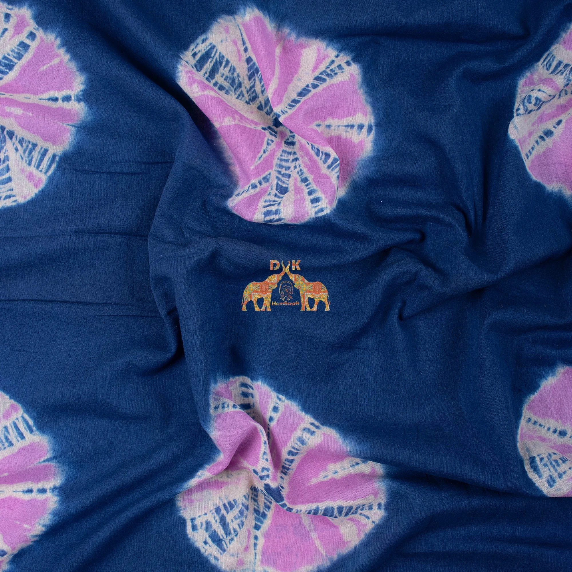 Latest Collection Hand Made Tie Dye Print Lightweight Pure 100% Cotton Printed Soft Fabric for women dress material and apparels