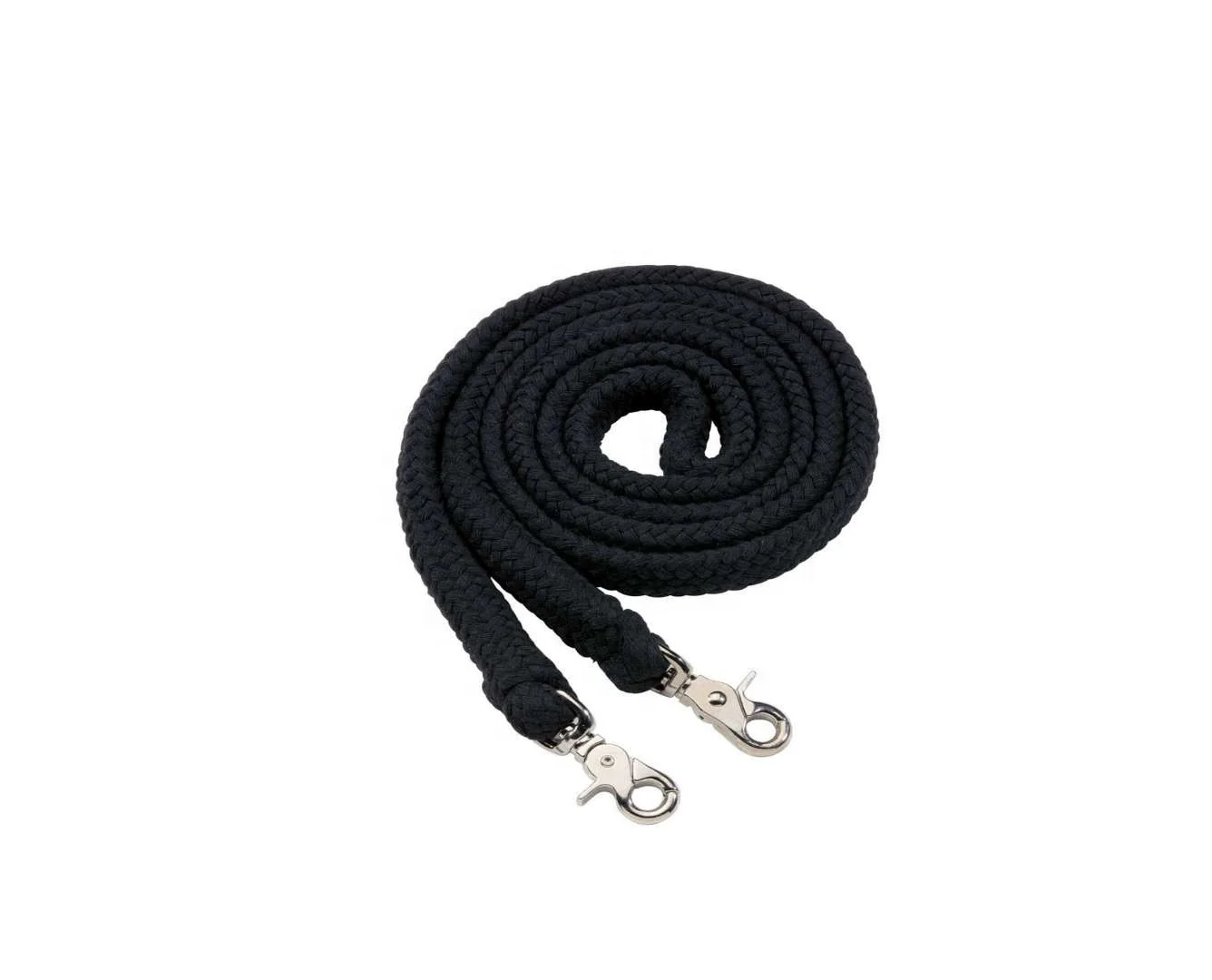 Horse Tack Western Barrel Reins Nylon Braided reins stainless steel snaps at both ends and adjustable con way buckles