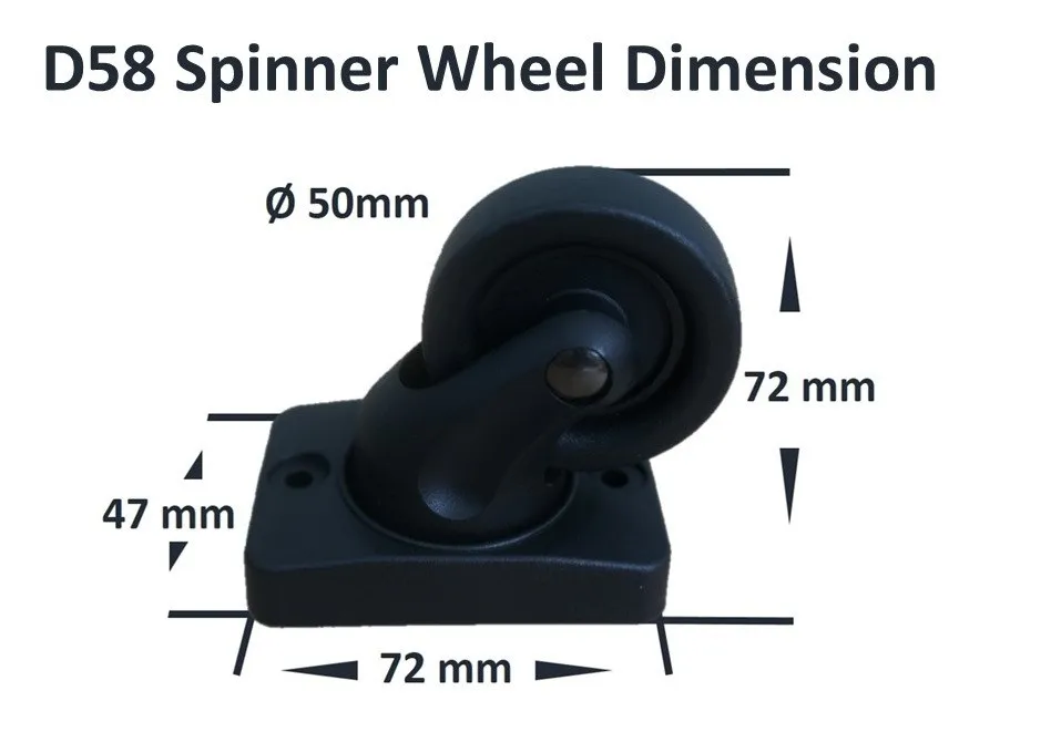 Yeou Cherng D58 wheels travel luggage spare parts wheel durability and smooth mobility  luggage high-performance wheels
