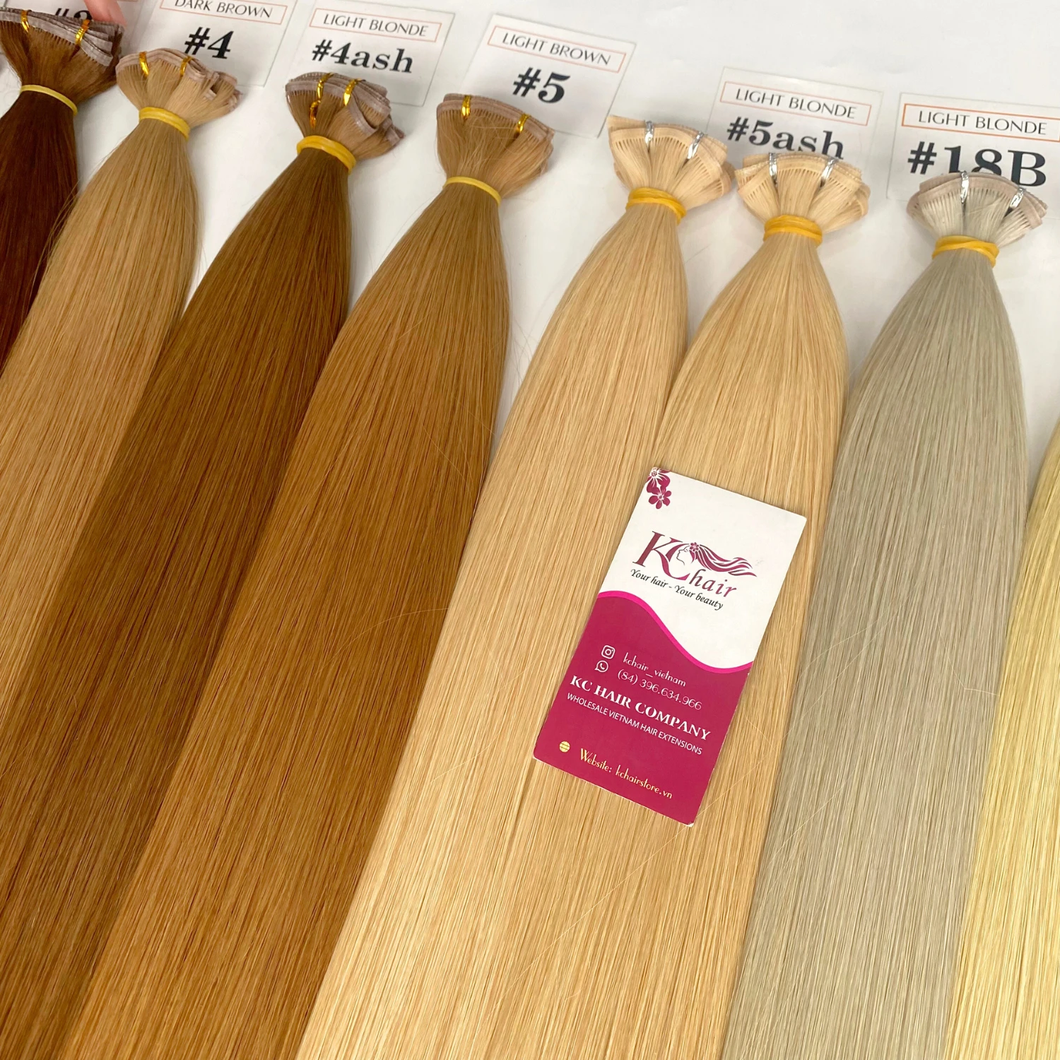 Russian Thin Invisible Genius Weft Hair Extensions Double Drawn Human Hair Raw Vietnamese