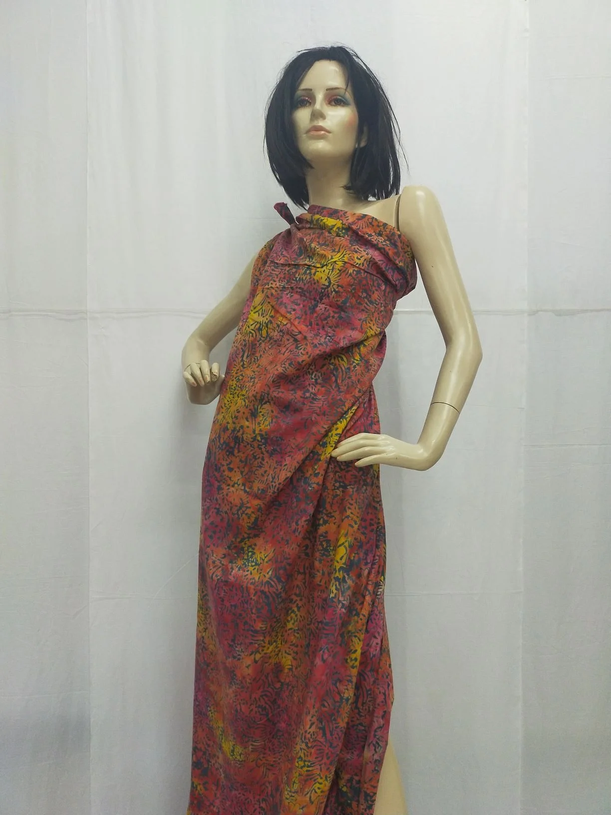  Legong Batik красная Орхидея хлопчатобумажная ткань материал ручная печать с воском Премиум качество из Индонезии по конкурентоспособной цене