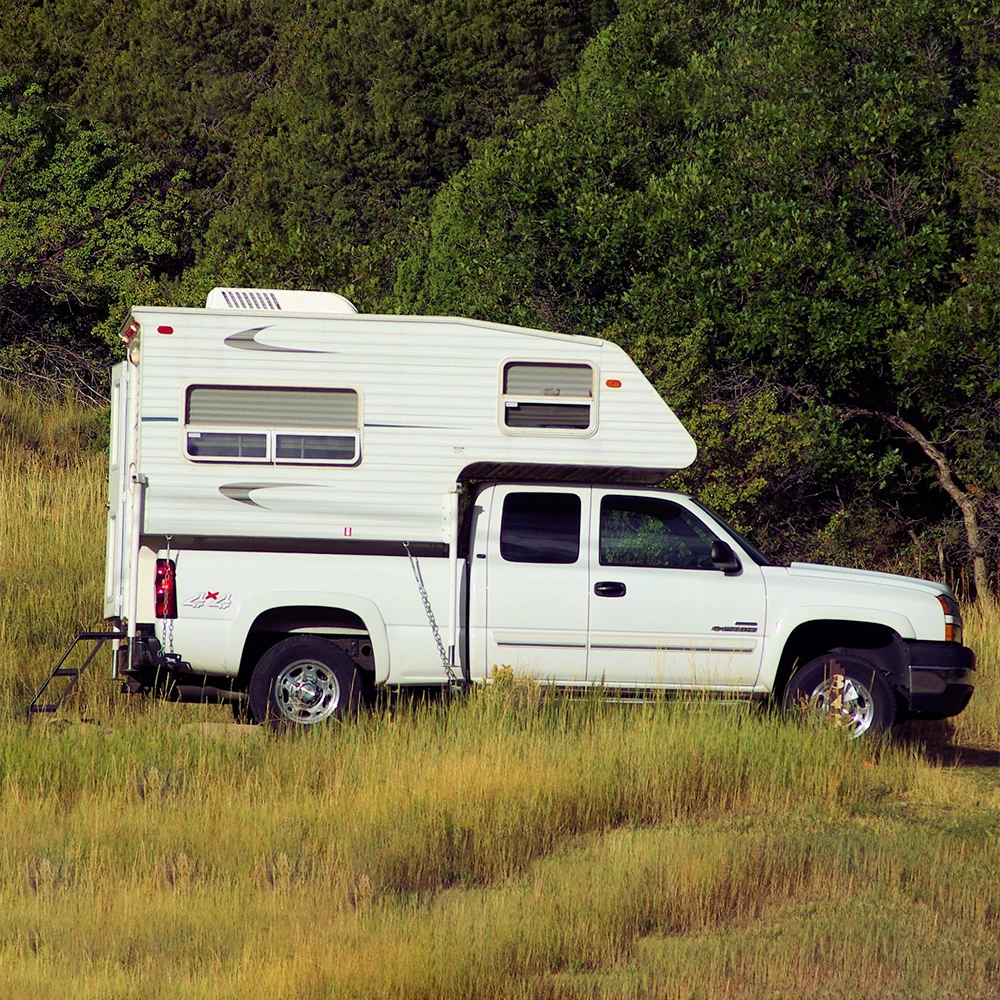 Top Tent Luxury High Quality 4x4 Ecoampor Truck Camper Fiberglass Shell Expanded Space