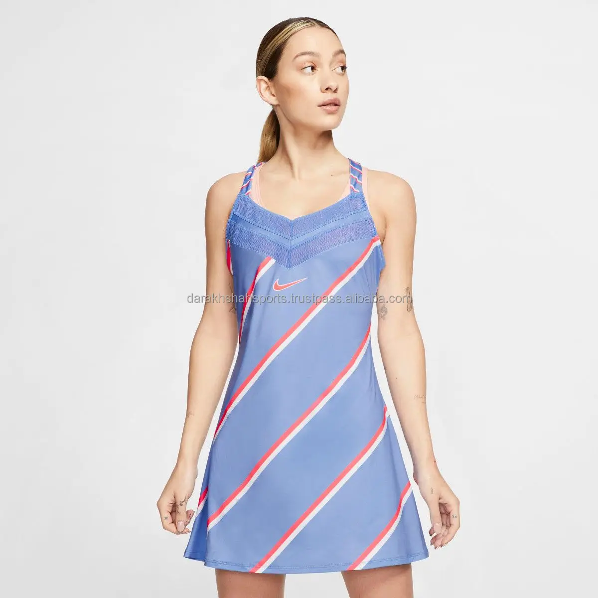 2021 Custom Logo Inside Shorts Sportswear Golf Tennis Dresses attached skirt dress women sports padel golf badminton dress