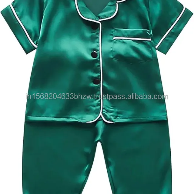 100 хлопковый пижамный комплект из 2 предметов для мальчиков и подростков