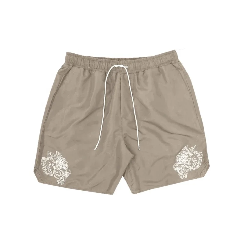 Breathable  Men Shorts Darc Wolves Sports Short Fitness Workout Quick Dry Mesh Shorts Training Running Shorts Sportswear Jogger