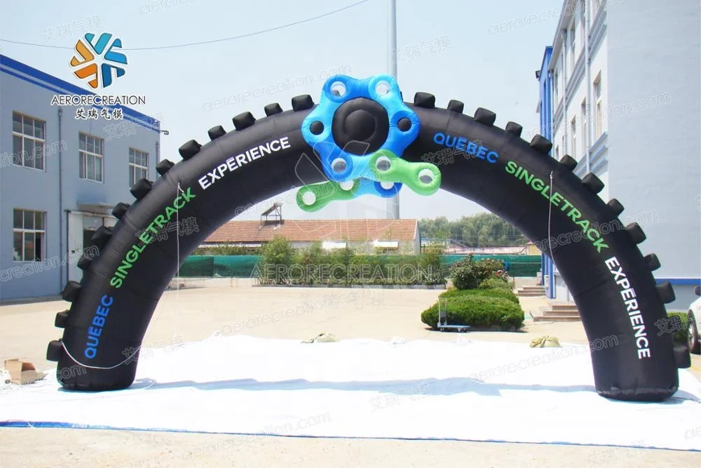Factory Directly Customized Inflatable Adverting Arch for Events Giant 4m Height Continuous Inflatable Arch Tire