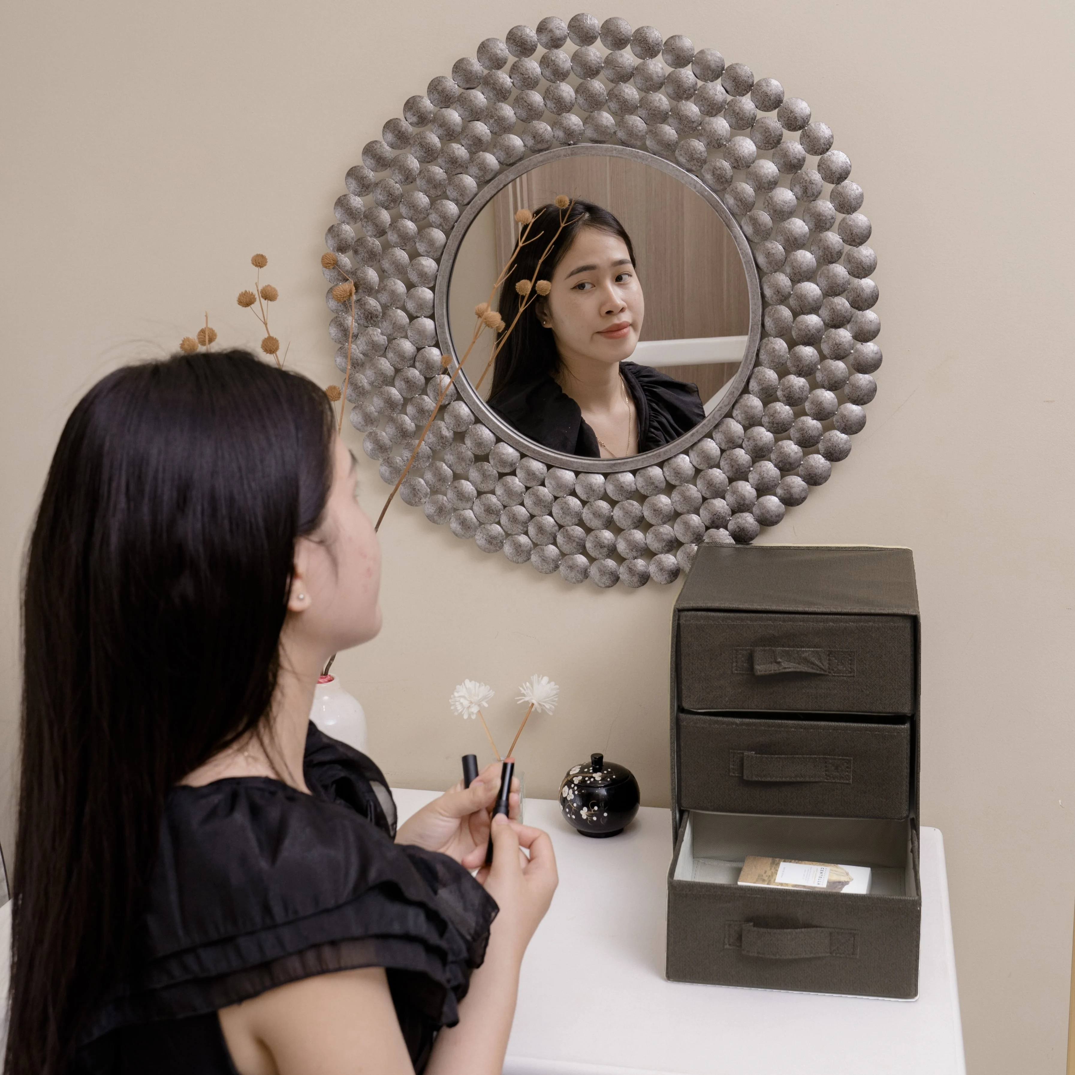 MA35.1 Small Foldable fabric storage cabinet for Jewelry Cosmetic OEM Customized Factory Price home storage & organization