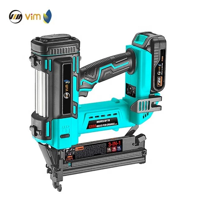 16 & 18 GA. 3-IN-1 Cordless Nailer & stapler FT50