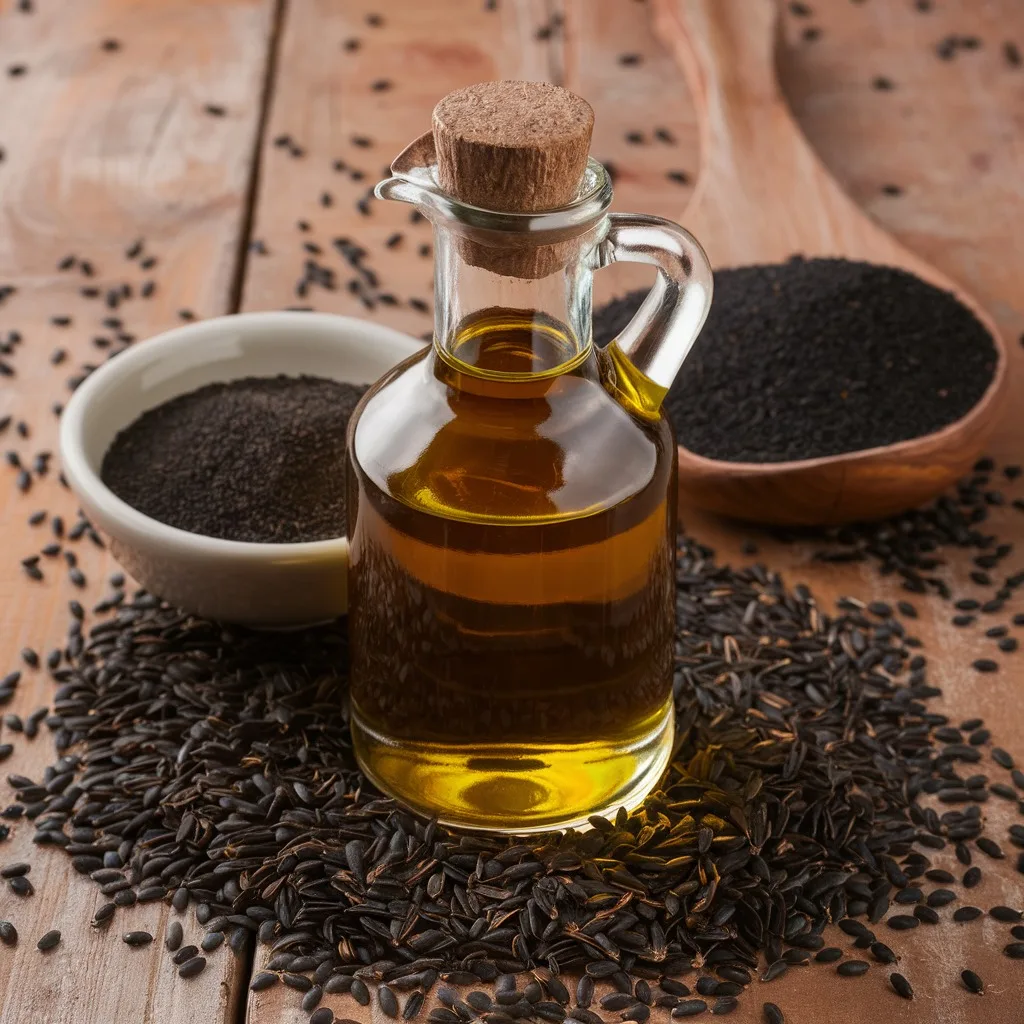 1% Thymoquinone Cold Pressed Nigella Sativa Carrier Oil Highest Concentration Pure Oil Immunity Boost Hair Growth Support Oil