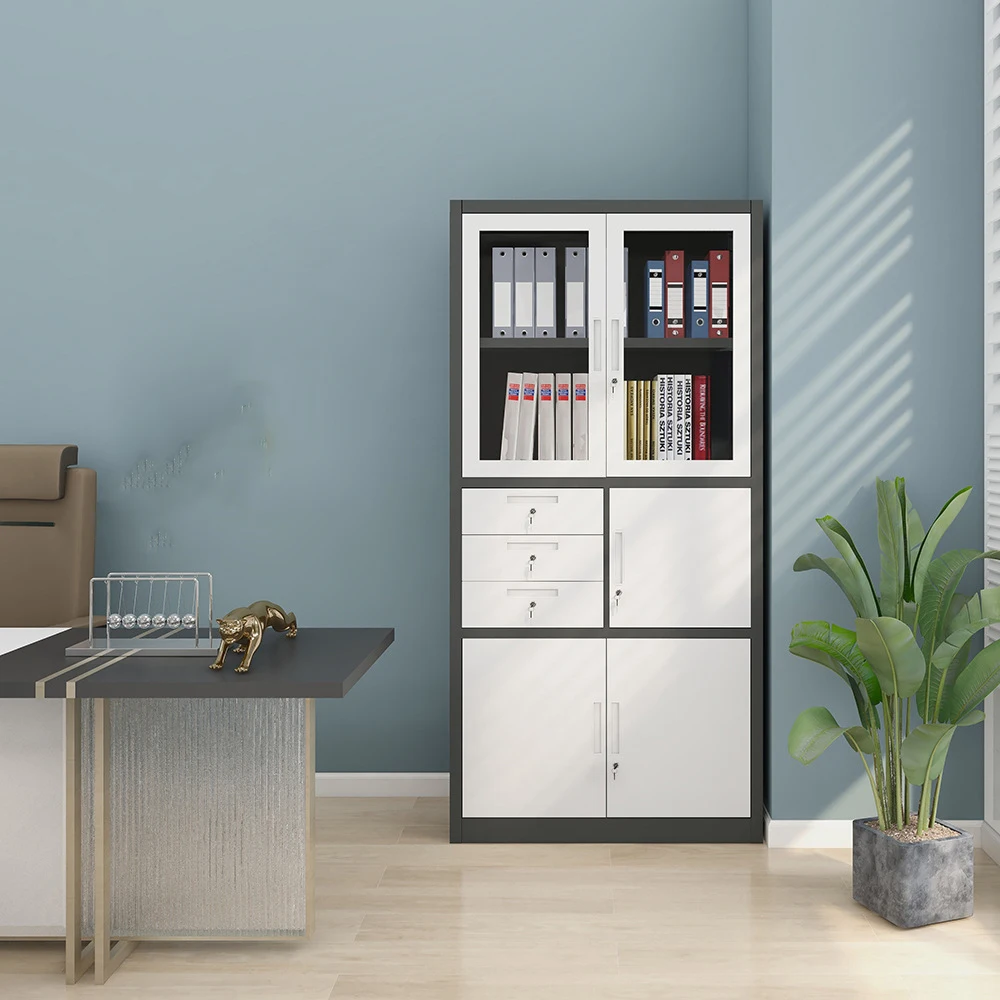 Современный дизайн, стальной шкаф для документов, металлический шкаф для хранения, офисная мебель, шкаф