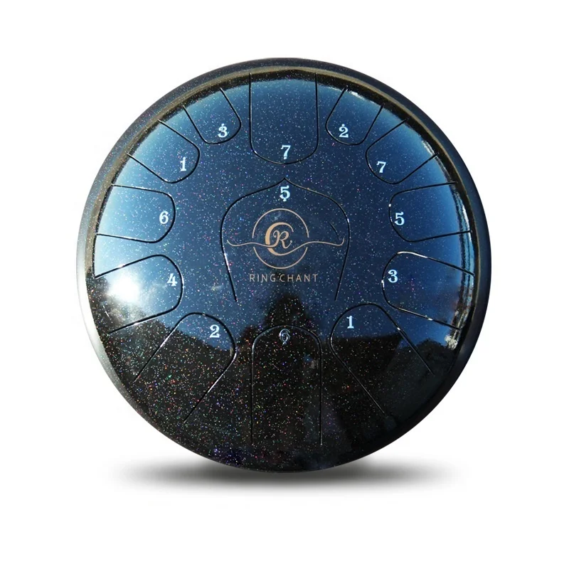 11 Inch Percussion Chakra Musical Instrument  Ethereal  Steel Tongue Drum