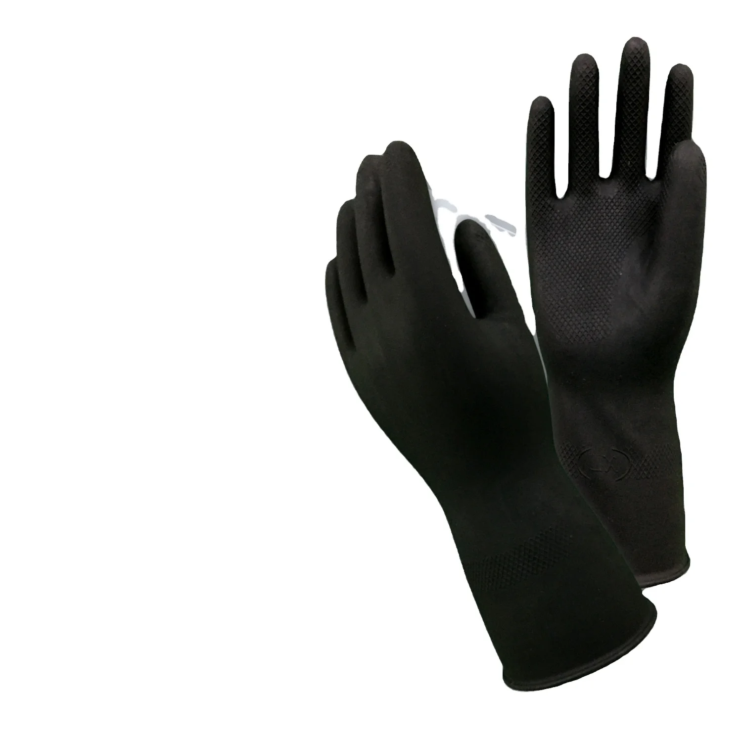 High Quality Black Industrial Rubber Glove WEK 101 Silverline