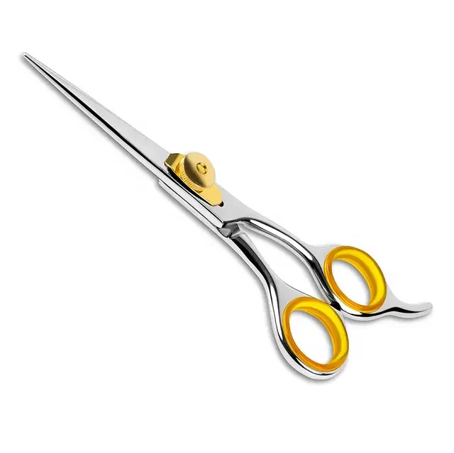 Wholesale Hairdressing Hair Scissors Mirror Polish Barber Salon Shears Stainless Steel Salon Scissor With Adjustable Scissor